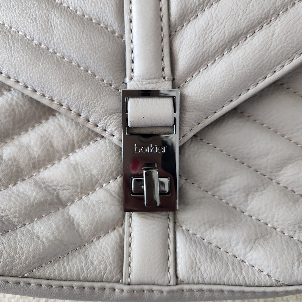 Botkier Grey Chevron Backpack/Crossbody Bag - Picture 7 of 12